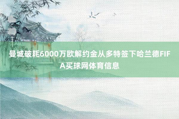 曼城破耗6000万欧解约金从多特签下哈兰德FIFA买球网体育信息