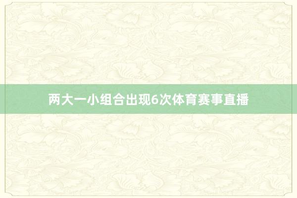 两大一小组合出现6次体育赛事直播