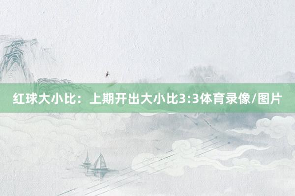 红球大小比：上期开出大小比3:3体育录像/图片