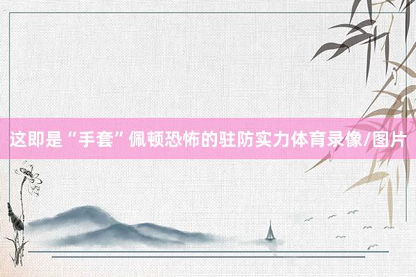 这即是“手套”佩顿恐怖的驻防实力体育录像/图片
