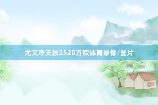 尤文净支拨2520万欧体育录像/图片